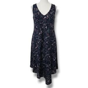 Ana & Rose Women’s Blue Unicorn Print Sleeveless Flowy Midi Dress OS